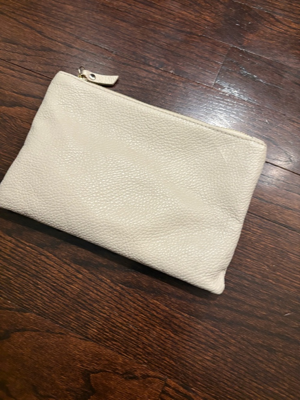 Cream Leather crossbody bag